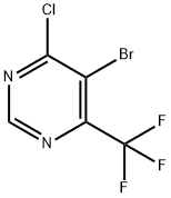 5-BROMO-4-CHLORO-6-TRIFLUOROMETHYLPYRIMIDINE Structure