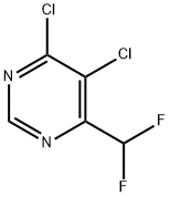 4,5-디클로로-6-디플루오로메틸피리미딘 구조식 이미지
