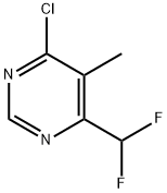 4-CHLORO-6-DIFLUOROMETHYL-5-METHYLPYRIMIDINE Structure