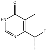 4(1H)-Pyrimidinone, 6-(difluoromethyl)-5-methyl- (9CI) Structure