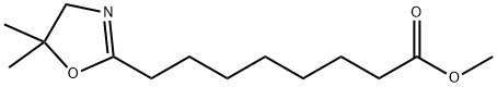 4,5-Dihydro-5,5-dimethyl-2-oxazoleoctanoic acid methyl ester Structure