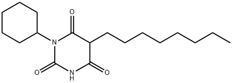 1-Cyclohexyl-5-octyl-2,4,6(1H,3H,5H)-pyrimidinetrione Structure