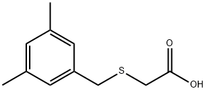 [(3,5-DIMETHYLBENZYL)THIO]ACETIC ACID Structure