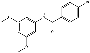 4-bromo-N-(3,5-dimethoxyphenyl)benzamide Structure