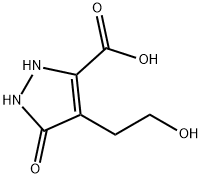 3-HYDROXY-4-(2-HYDROXYETHYL)-1H-PYRAZOLE-5-CARBOXYLIC ACID Structure