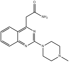 2-(2-(4-Methylpiperazin-1-yl)quinazolin-4-yl)acetaMide 구조식 이미지