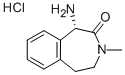 2H-3-Benzazepin-2-one, 1-amino-1,3,4,5-tetrahydro-3-methyl-, hydrochloride (1:1), (1S)- 구조식 이미지