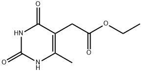 5-Pyrimidineacetic acid, 1,2,3,6-tetrahydro-4-methyl-2,6-dioxo-, ethyl ester (9CI) Structure