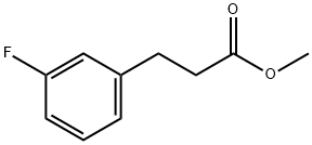 Benzenepropanoic acid, 3-fluoro-, Methyl ester Structure