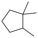 1,1,2-TRIMETHYLCYCLOPENTANE Structure