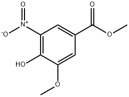 메틸4-히드록시-3-메톡시-5-니트로벤젠카르복실레이트 구조식 이미지
