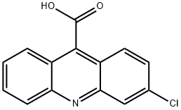 3-클로로-9-아크리딘카르복실산 구조식 이미지