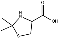 2,2'-DIMETHYL-THIAZOLIDINE-4-CARBOXYLIC ACID 구조식 이미지