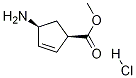 (1R,4S)-Methyl 4-aMinocyclopent-2-enecarboxylate (Hydrochloride) Structure