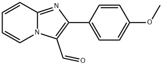 2-(4-메톡시-페닐)-이미다조[1,2-A]피리딘-3-카르발데히드 구조식 이미지