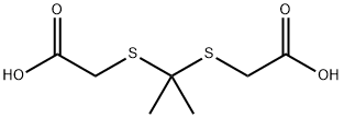 2,2'-[propane-2,2-diylbis(thio)]diacetic acid Structure