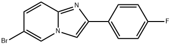 6-브로모-2-(4-플루오로-페닐)-이미다조[1,2-a]피리딘 구조식 이미지