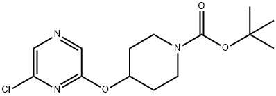 2-클로로-6-(4-N-BOC-PIPERIDINYLOXY)피라진 구조식 이미지