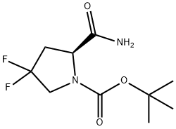 BOC-4,4-DIFLUORO-L-PROLINAMIDE Structure