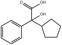 alpha-Cyclopentylmandelic acid 구조식 이미지