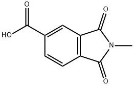 2-METHYL-1,3-DIOXOISOINDOLINE-5-CARBOXYLIC ACID 구조식 이미지