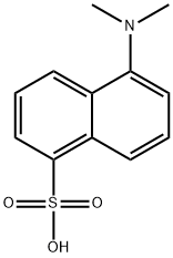 5-(Dimethylamino)-1-naphthalenesulfonic acid 구조식 이미지