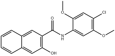 4'-클로로-3-하이드록시-2',5'-디메톡시-2-나프타닐리드 구조식 이미지