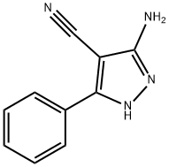 3-AMINO-5-PHENYL-1H-PYRAZOLE-4-CARBONITRILE Structure