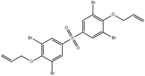 비스(3,5-디브로모-4-알릴옥시페닐)술폰 구조식 이미지