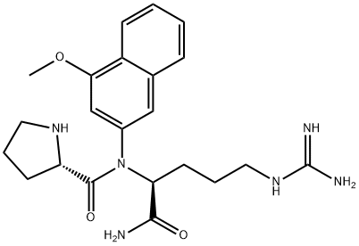 PRO-ARG 4-METHOXY-BETA-NAPHTHYLAMIDE ACETATE SALT Structure