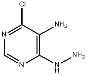 4-CHLORO-6-HYDRAZINO-PYRIMIDIN-5-YLAMINE Structure