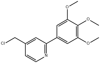 4-(클로로메틸)-2-(3,4,5-트리메톡시페닐)피리딘 구조식 이미지