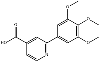2-(3,4,5-TRIMETHOXYPHENYL)PYRIDINE-4-CARBOXYLIC ACID Structure