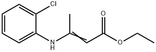 ETHYL (Z)-3-(2-CHLOROPHENYLAMINO)CROTONATE Structure