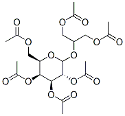 2-O-galactopyranosylglycerol hexaacetate Structure