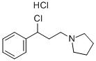 1-(3-클로로-3-페닐프로필)피롤리딘염산염 구조식 이미지