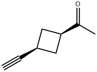 Ethanone, 1-(3-ethynylcyclobutyl)-, cis- (9CI) Structure