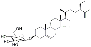 25,26-Dehydroβ-Sitosterolβ-D-글루코시드 구조식 이미지