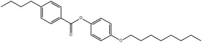 4'-N-OCTYLOXYPHENYL 4-BUTYLBENZOATE Structure