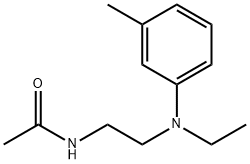 N-[2-(3-Methyl-N-ethylanilino)ethyl]acetamide Structure