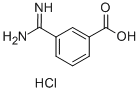 3-(아미노이미노메틸)-벤조산HCL 구조식 이미지