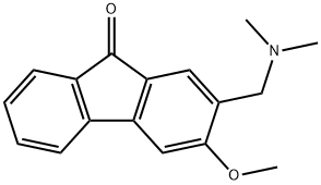 2-(Dimethylamino)methyl-3-methoxy-9H-fluoren-9-one Structure