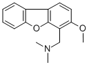 4-(Dimethylamino)methyl-3-methoxydibenzofuran Structure