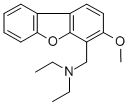 4-(디에틸아미노)메틸-3-메톡시디벤조푸란 구조식 이미지