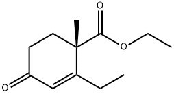 2-Cyclohexene-1-carboxylicacid,2-ethyl-1-methyl-4-oxo-,ethylester,(1S)-(9CI) 구조식 이미지