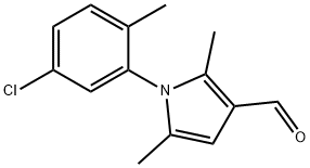 1-(5-CHLORO-2-METHYLPHENYL)-2,5-DIMETHYL-1H-PYRROLE-3-CARBALDEHYDE Structure