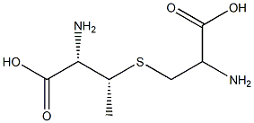 (2S,3R)-2-Amino-3-[[(2R)-2-amino-2-carboxyethyl]thio]butyric acid Structure