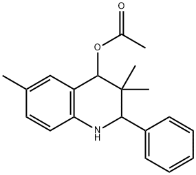 4-QUINOLINOL,1,2,3,4-TETRAHYDRO-3,3,6-TRIMETHYL-2-PHENYL-,아세테이트 구조식 이미지