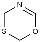 4H-1,3,5-옥사티아진 구조식 이미지