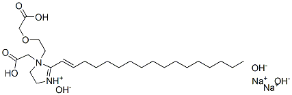 disodium 1-[2-(carboxymethoxy)ethyl]-1-(carboxymethyl)-2-(heptadecenyl)-4,5-dihydro-1H-imidazolium hydroxide 구조식 이미지